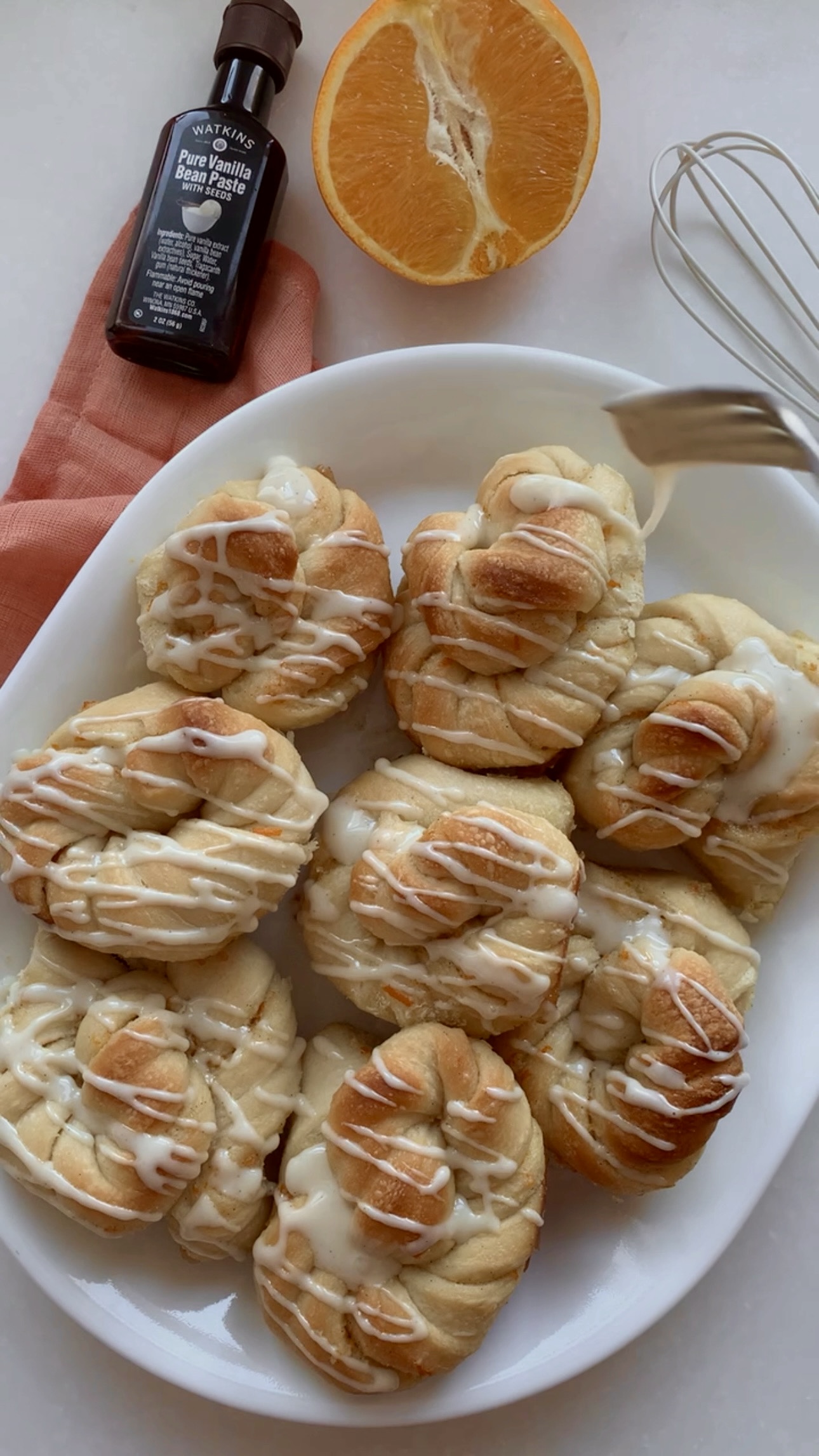 Orange Vanilla Brioche Twists